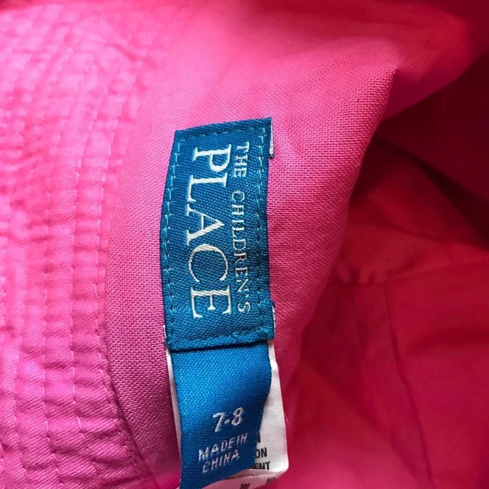 Girls hat lot - pink and blue, fits sizes 7-14